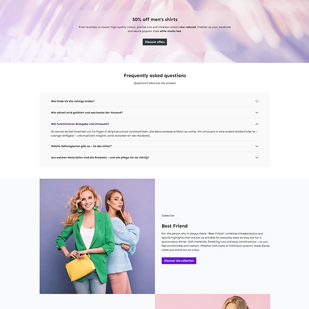 FreeTheme Kategorie-Seite für Shopware 6